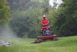 The next-generation Toro GrandStand mowers are highlighted by three main benefits: increased productivity, reduced maintenance, and component accessibility.