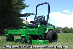 Mean Green CXR-52 and CXR-60 electric zero turn mowers