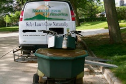 NaturaLawn of America is a franchise system with roughly 66 licenses in 24 states. Collectively the company generates annual revenue in excess of $50 million. The company does use some pesticide control products, but its website states that its unique lawn programs have been able to reduce the use of insect and weed control pesticides by over 85%.