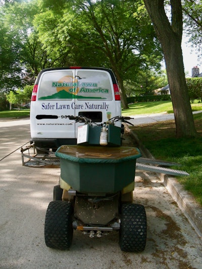 NaturaLawn of America is a franchise system with roughly 66 licenses in 24 states. Collectively the company generates annual revenue in excess of $50 million. The company does use some pesticide control products, but its website states that its unique lawn programs have been able to reduce the use of insect and weed control pesticides by over 85%.