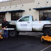 Fred Mathis outside of Titan Construction Supply.