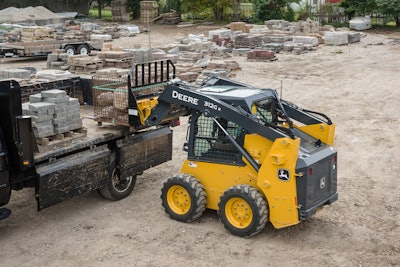 John Deere 312GR skid-steer loader