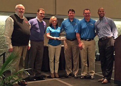 From left: Dave Feuerhelm, Merchandise Manager-Rental, True Value Company; John Karl, Rental Product Manager, True Value Company; Michele Custer, Inside Sales Representative, Ditch Witch; Colby Spielbusch, Senior Global Accounts Manager, Ditch Witch; Shan Kirtley, Vice President, Sales and Marketing, Ditch Witch; Eric Lane, Vice President of Specialty Business, True Value Company).