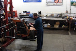 Clean, orderly and uncluttered helps set the tone for a highly efficient service department which technicians take pride in.