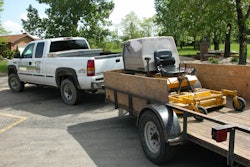 Truck Trailer with Walker Mower 573e19c2b1ed8