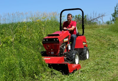 Steiner 440 Tractor with Rough Cut Mowing Attachment 577bd06657084