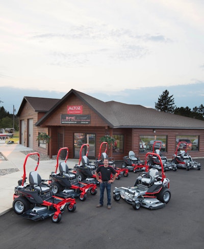 Cody Diederich of The Dock Shop & Outdoor Power Equipment in Jenkins, MN