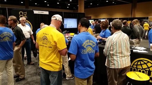Dealers flocked to the Community booth at the tradeshow to see what all of the buzz was about.