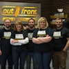 The Out Front Power Equipment Team: (from left) Nick Arndt, general manager; Peg Tweten, bookkeeper; Tom Stoneburner, technician; Leah Kelm, office administrator; Jordan Arndt, shop manager.