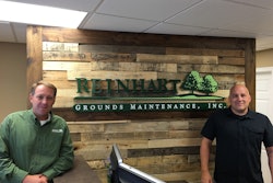 Reinhart’s general manager Joe Walters (left) with Todd Reinhart.
