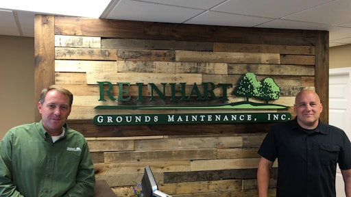 Reinhart’s general manager Joe Walters (left) with Todd Reinhart.