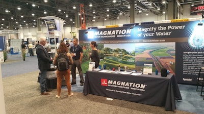 The Magnation Water Technologies booth at the 2016 Irrigation Show.