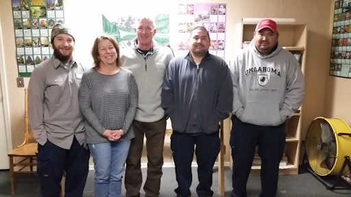 From left: Will Nessler, Lisa Nessler, Steve Nessler, Edgar Bernal and Eleazar Bernal.