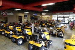 The showroom at American Pride Power Equipment in Zanesville, OH, one of Cub Cadet's top dealers.