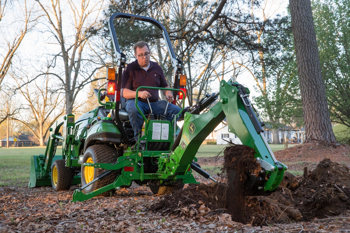 Backhoe and Loader Get the Compact Utility Tractor Job Done From John Deere Green Industry Pros