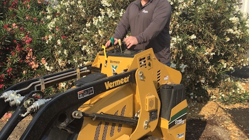 Pictured is Brandon Kyse who manages three RDO Vermeer locations.