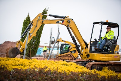 Cat 303E CR MHEX and 289C on a hillside C10295836 59dfe4192d04c