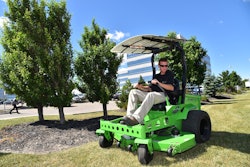 Joe Conrad, president of Mean Green Products, says that more and more professional users are becoming open to the concept of electric riding mowers.