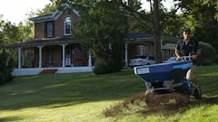 After designing a new compost top-dresser, Daniel Cote, president and founder of Ecolawn Applicator, discovered he could top-dress 10,000 square feet by himself in less than an hour.