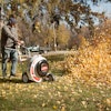 Using backpack and walk-behind leaf blowers in tandem is the best way to maximize productivity on leaf-blowing projects.