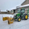 When used on tractors, certain snow attachments can be paired for added versatility.