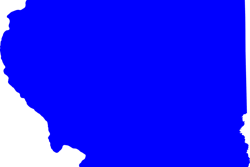 Map Of Illinois Blue svg