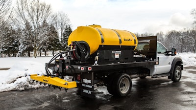 With a wide range of tank sizes available, the Liqui Maxx spray system offered by SnowEx is fit for use on many types of vehicles—large or small. This system can handle most standard commercial applications, making it a versatile and valuable tool in any operation's winter maintenance toolbox.