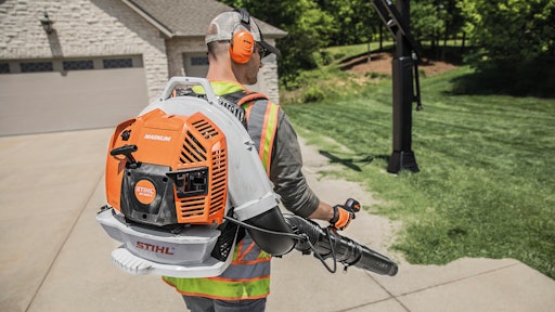 Stihl's BR800X backpack blower are among the units cutting into the sales of the wheeled blowers.