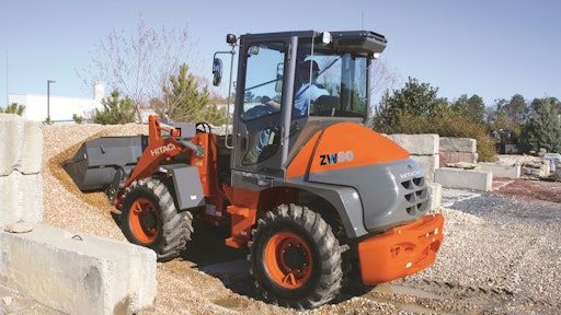 Hitachi Zw80 Digs Into The Pile 5cfe95d14ff1d