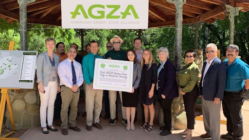 On April 12, 2019, the City of Ojai, CA was certified by American Green Zone Alliance (AGZA) as the first AGZA Green Zone City in Ventura County, and the second city-wide AGZA Green Zone in the United States. AGZA and the City have retired all gas-powered machinery used for routine grounds maintenance and replace them with the STIHL AP line of low-noise zero-emission battery electric equipment. The AGZA Green Zone distinction now protects Ojai’s 52 acres of municipal properties, including all parks and sports fields and city hall, from the consumption, emissions, and waste streams of gas grounds maintenance operations in perpetuity.