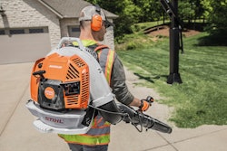 Stihl's BR800X backpack blower are among the units cutting into the sales of the wheeled blowers.