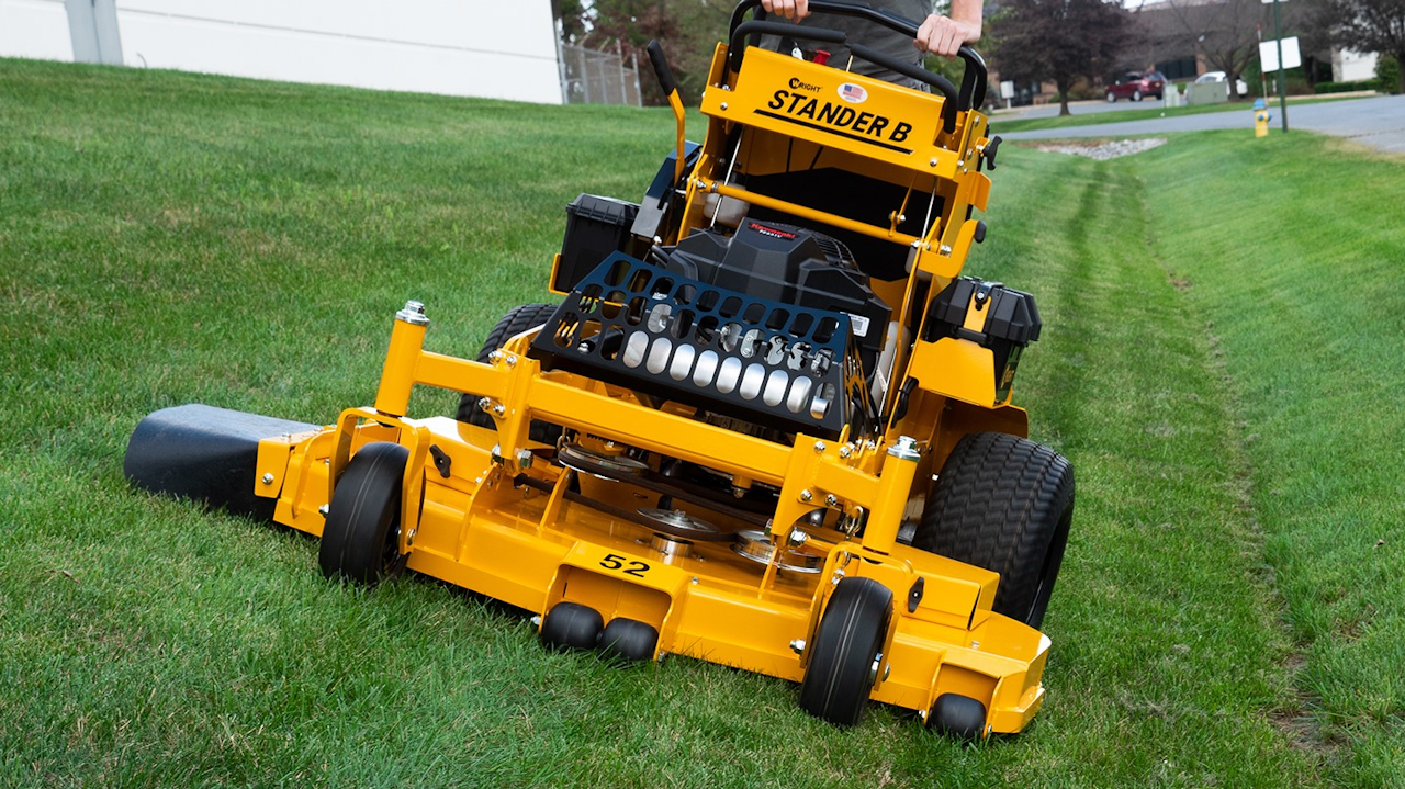 The Wright Stand On Mower for Entry Level and Part Time Landscapers From Wright Manufacturing Green Industry Pros