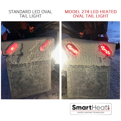Brake, turn, and hazard lights are critical visual signals to drivers on the road. The J.W. Speaker Model 274 has 5 different versions for contractors to add SmartHeat technology to every side of their vehicles. Powerful and long-lasting LEDs in the Model 274 signal lights give them confidence that their trucks or trailers are clear of snow and ice and visible to other drivers.