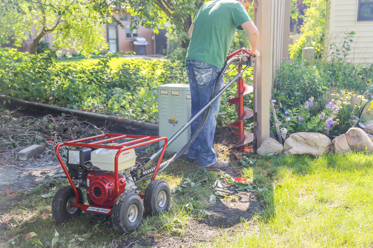 Little beaver deals post hole auger
