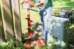 Little Beaver’s mechanical drills can be easily maneuvered between buildings and in other tight spaces.