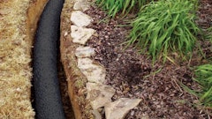 French drain systems manage surface water and protect property. Ideal for retaining walls, foundation and footing perimeter drains, landscape drains and sports fields.