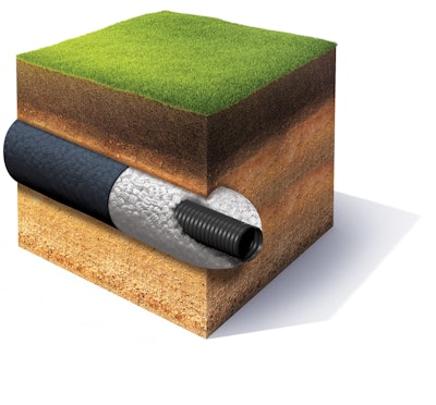 Engineered flood channels increase void space, creating improved water flow and greater storage. The lightweight expanded polystryene aggregate offers structural integrity and resists compaction.