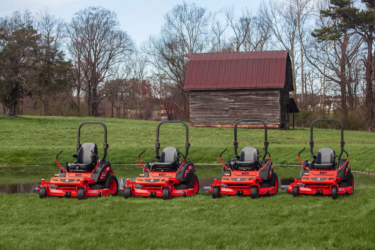 Kioti ride on discount mower