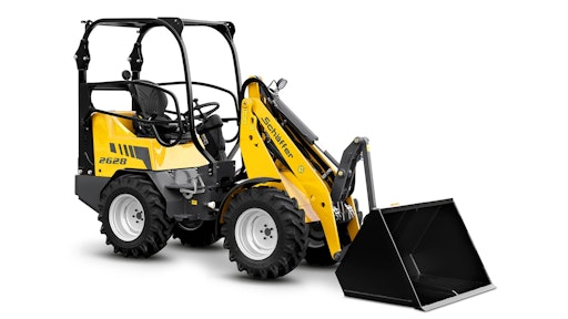 Compact articulated wheel loader