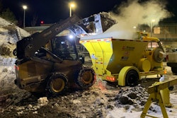 Using the CT-15 Trecan Snowmelter takes three commercial haul trucks off the road for every hour of use. The unit can melt a 2-yd. bucket of snow in less than 50 seconds, up to 15 tons per hour.