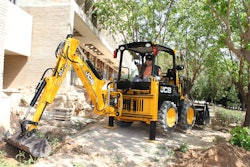 Backhoes, like the one pictured, from countries in the EU will have additional tariffs placed on them by the U.S.