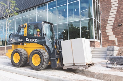 John Deere concentrates a lot of R&D to maximize visibility, including the use virtual reality technology to test visibility and customer experience to evaluate placements during design. The company also offers a rearview camera feature which includes an in-cab monitor for operator efficiency.