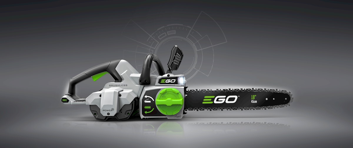 EGO 18Inch Cordless Chainsaw From EGO Commercial Green Industry Pros