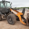 The adjustable electrohydraulic controls on Case Construction Equipment's new compact wheel loaders allow operators to change the responsiveness of lift and tilt bucket functions.