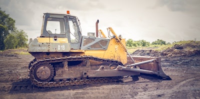 Yellow And Brown Metal Pay Loader On He Dirt 1009926
