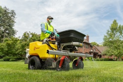 Affordable and easy to maneuver, stand-on sprayer/spreaders will continue to dominate the market in 2020. Shown here is the Z-Spray Max from Z-Turf Equipment.