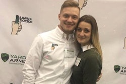 The newest owners of Lawn Doctor, Jordan Hines and Angelica Hough, making them the youngest franchisees in Lawn Doctor history.