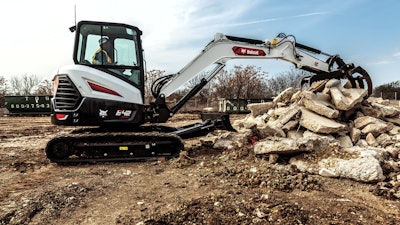 Bobcat E42 with Grapple