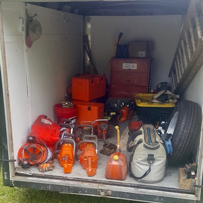 Saws and gear were provided by Rotary Corp. while UMCOR scheduled and coordinated the cleanup project. According to David Smith, Rotary’s Copperhead Chain Saw Team worked on seven different sites during the two-day “mini mission” trip. With the aid of other volunteers, Smith estimated the Rotary team performed approximately $10,000 of work at no cost to residents. “We were able to help folks during a special time of need. This is what it’s all about,” said Smith. “And UMCOR did a fantastic job, as always, overseeing everything.”