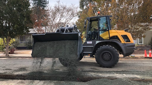 Mecalac offers the AS1600 swing loader — a revolutionary departure from traditional wheel loader design for superior performance on any jobsite.